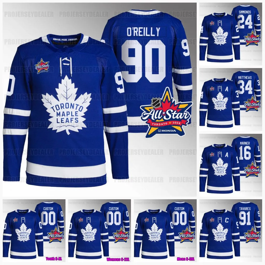 Maple Leafs 2024 All Star Jersey: Ryan O'Reilly Auston Matthews ...