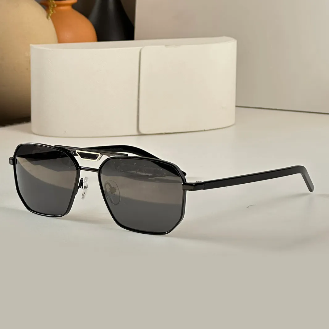 Occhiali da sole pilota neri 58 anni Occhiali da sole da uomo Gafas de sol Occhiali da sole firmati Shades Occhiali da sole Occhiali di protezione UV400