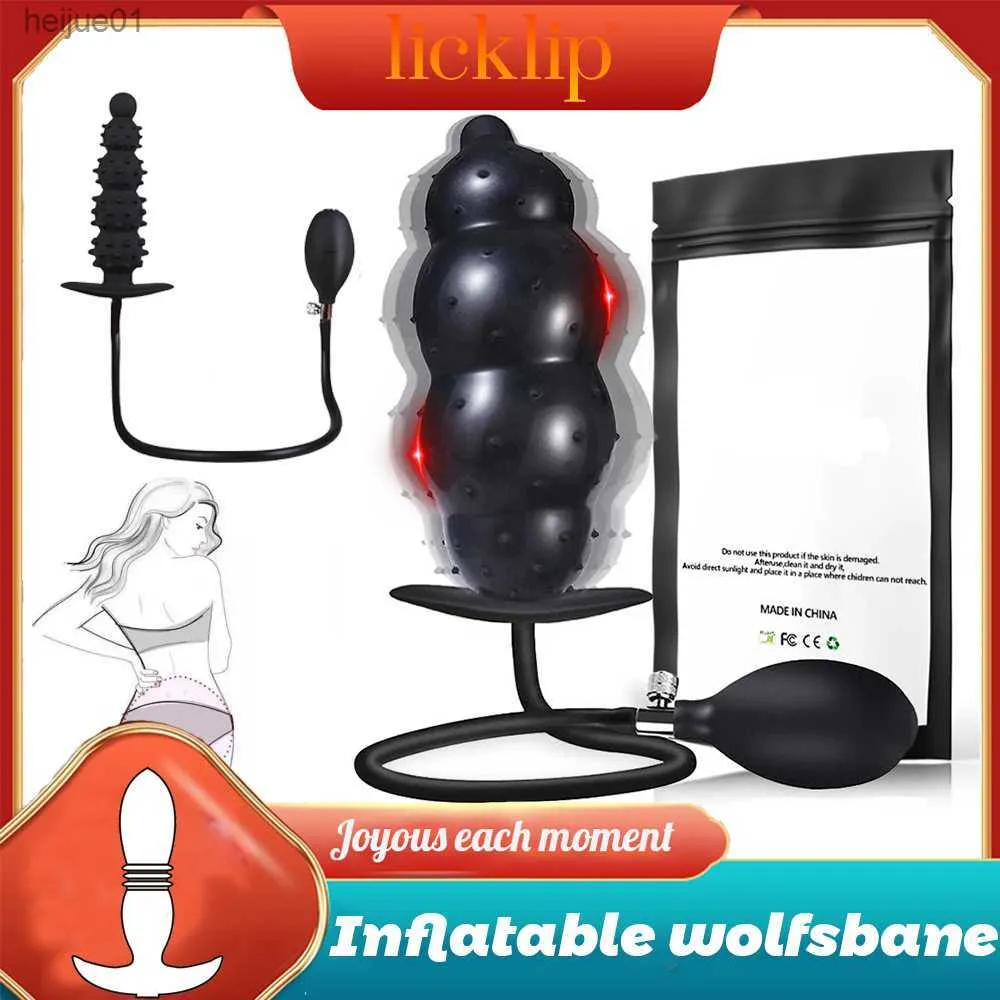 Aufblasbare Super Big Anal Plug Pumpe Dilatator Riesige Butt Plug Dildo Prostata Massager Anus Expander Erwachsene Sex Spielzeug Für Frau mann L230518