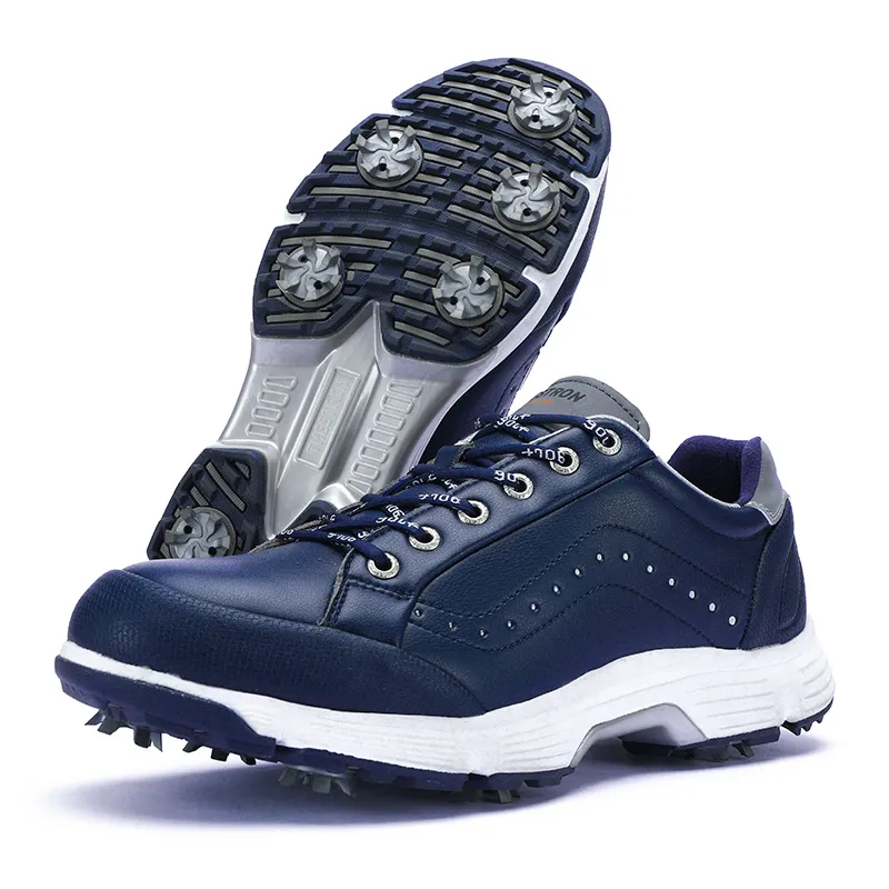 Waterproof Golf Spiked Shoes Outdoor Walking Sneakers Breathable Men\'s Sz 10 Waterproof Breathable Golf Shoes Men Outdoor Golf Spikes  main image 3