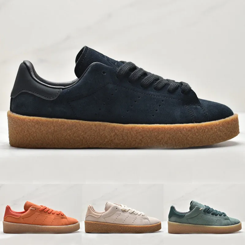 Stan smith crepe Skates Shoes Black Grey Gum Green Oxide Craft Orange Skate Shoe Women Sneaker 36-45