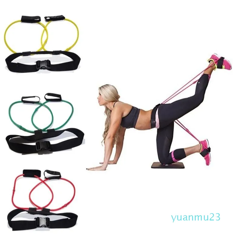 Booty Butt Bands Gundefinedte Resistance Bands Ceinture ajustable Ceinture de taille puissante Fitness Butt Lift Workout Jambe Exercice Bandes d'entraînement