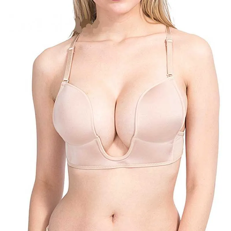 Maternity Intimates Women Lingerie Sexy Deep Neck Strapless Bra