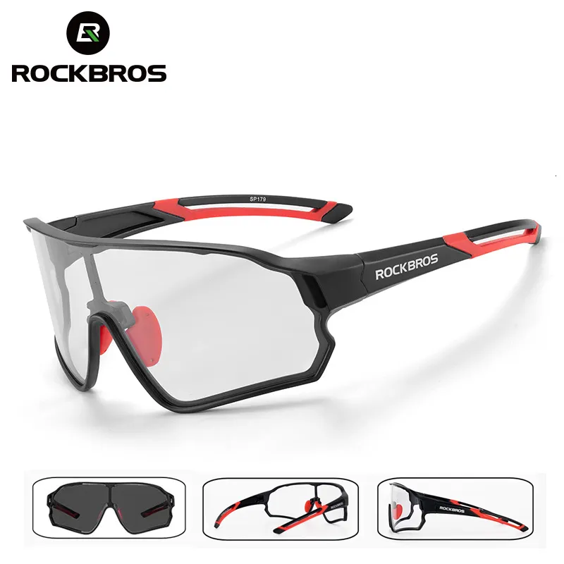 Okulary na świeżym powietrzu rockbros rowerowe szklanki rowerowe rowerowe rower UV400 Sport okulary przeciwsłoneczne dla mężczyzn Kobiety anty lekkie wędrówki 230605