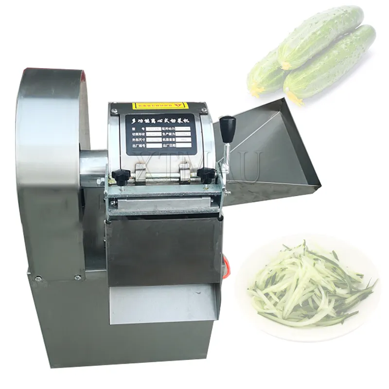 Kommersiell multifunktionell automatisk elektrisk grönsaksskärare för grönsaker Potatis Zucchini skärs i strimlor