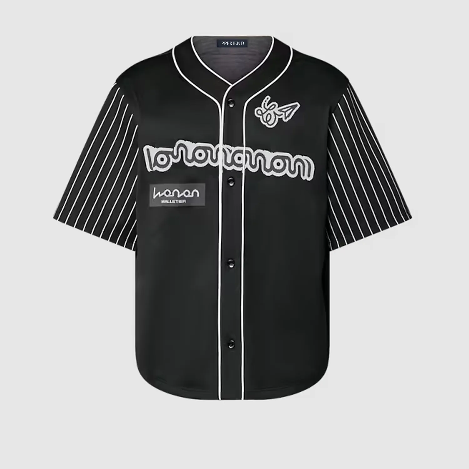 Men s Hip Hop Baseball Dress Shirt Short Sleeve High Quality Cotton Designer Brand Casual Tops Style 10835