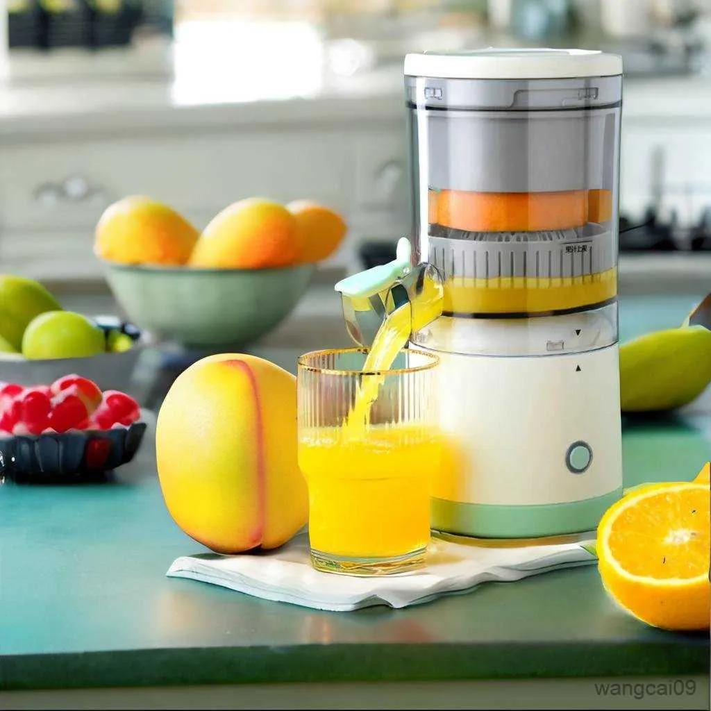 Juicers Blender Draagbare Multifunctionele Thuis Draadloze Orange Juicer Chargable Mixer Machine Squeezer Citrus R230606