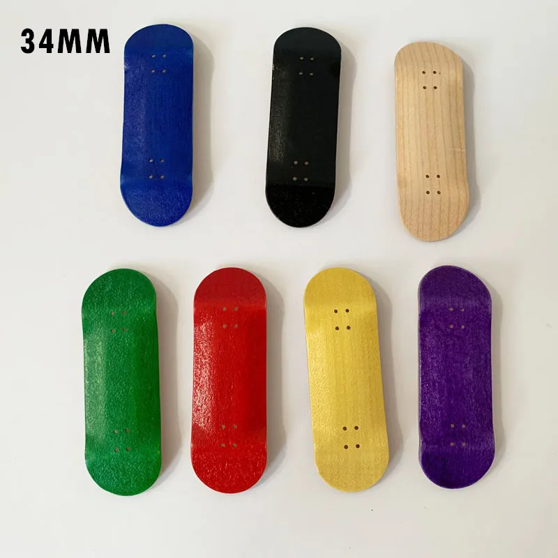 Novelty Games OEM 100*34mm 5 Ply Wooden Maple Fingerboard Deck 34mm Finger Skateboard Deck 230606