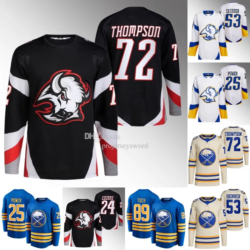 Buffalo Tage Thompson Sabre Trikot Devon Levi Zach Benson Jeff Skinner Owen Power Rasmus Dahlin Victor Olofsson Alex Tuch Peyton Krebs Dylan Cozens Jack Quinn Trikot