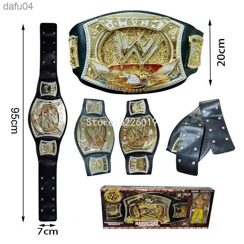 95 cm Wrestler Championship Belt Action Figure Postacie zawodowe Wrestling Gladiators Belt Anime Figure Figur Figure Figure Model TOB L230522