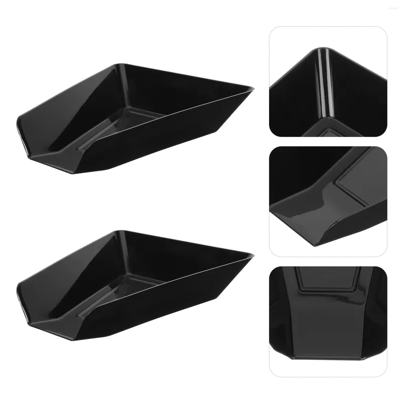 Bowls 2 PCS Coffee Bean Display Tray Small Containers Beans Storage Plate Plastic Holder Rack Scooping Size Child Baking