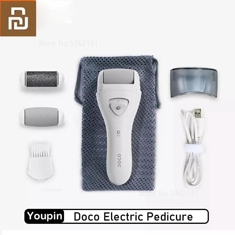 Filer YouPin YouPin Electric Pedicure Foot Care Slipning Skinbrott Remover Foot File Grinder Dead Skin Callus Ta bort pedicure -verktyg