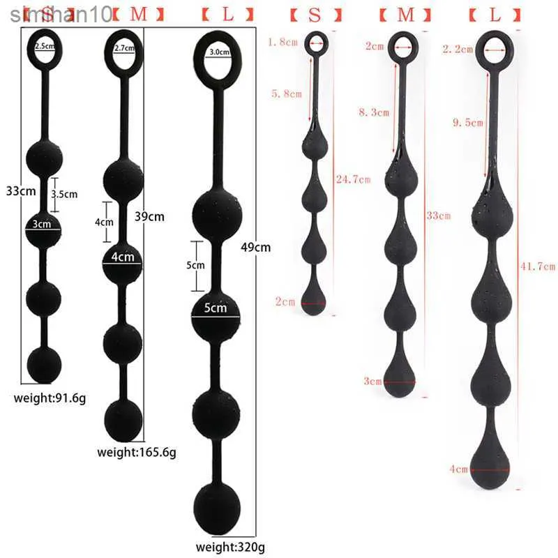 Anal Beads Balls Butt Plug Woman Sex Toys Tools for Woman Dilator Anal Plug Adult Toys for Men Sex Shop But Plug Rubber Anus L230518