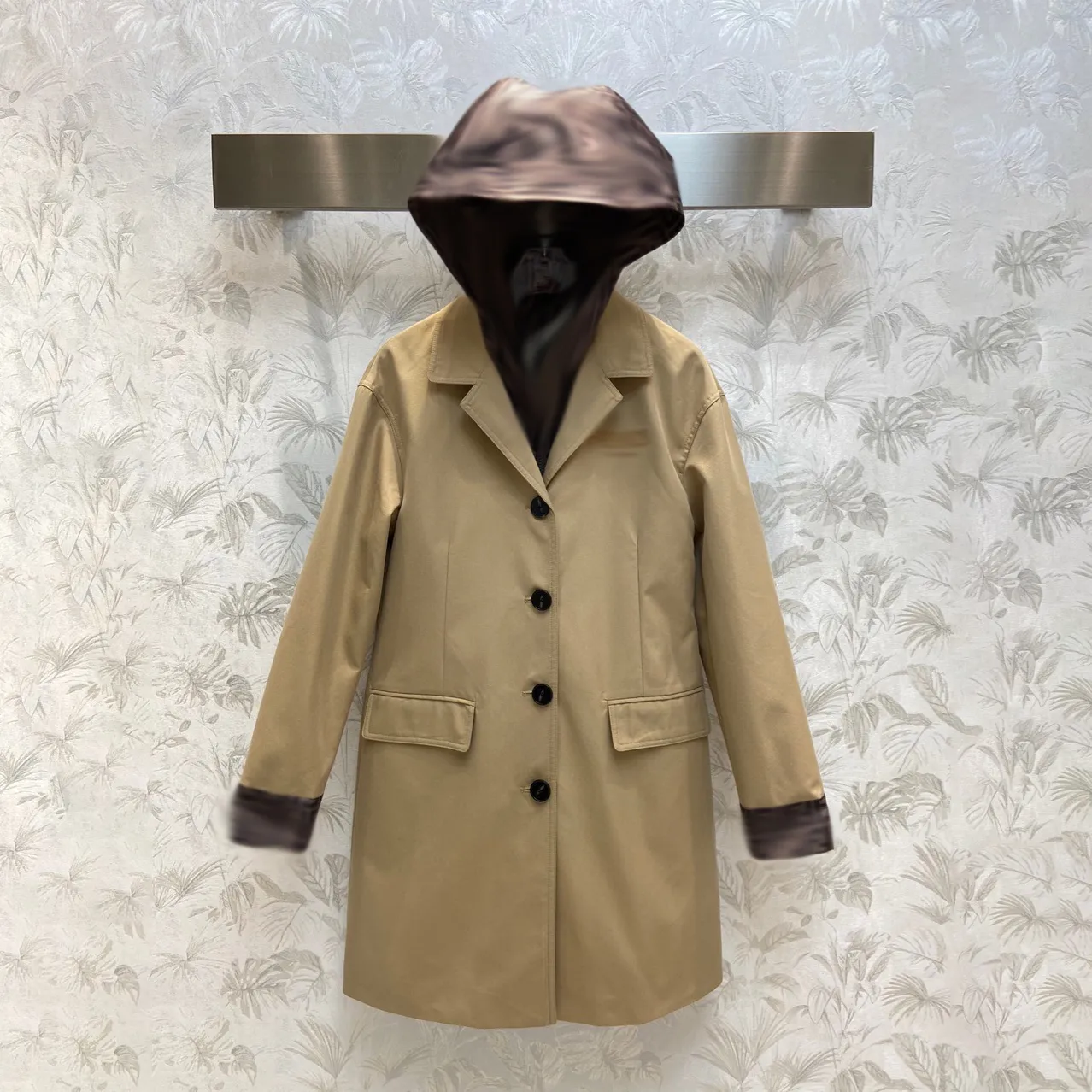 Classic England Style Double Breasted Belted Low Classic Trench Coat ...