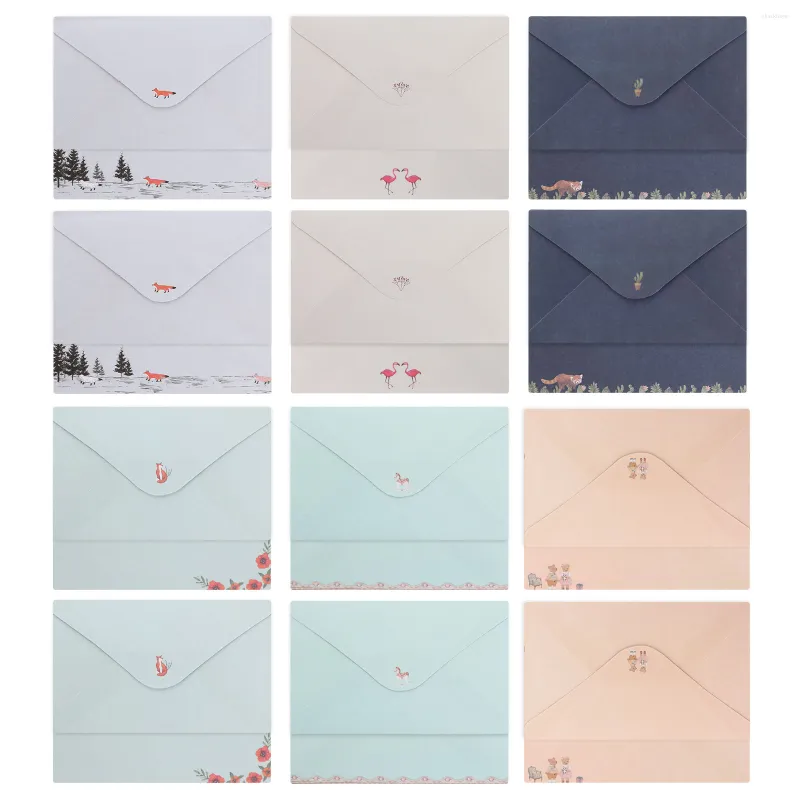 Gift Wrap 54pcs Stationary Writing Paper With Envelopes Delicate Pretty Chic Stationery Set Letter For School ( 18