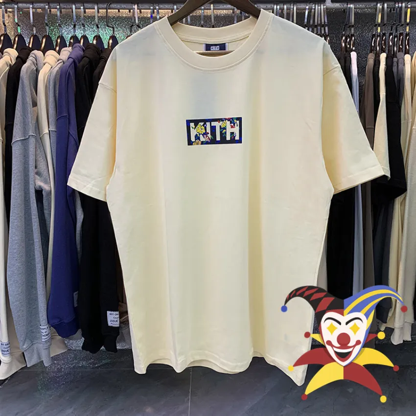 Erkek Tişörtler SS Kith Box Tişörtlü Erkek Kadın Kalite Siyah Kayıtlı Tee Üst İçerik Etiketler 230607