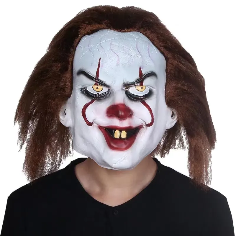Accueil drôle Clown visage danse Cosplay masque latex fête maskcostumes accessoires Halloween terreur masque hommes effrayant masques C263