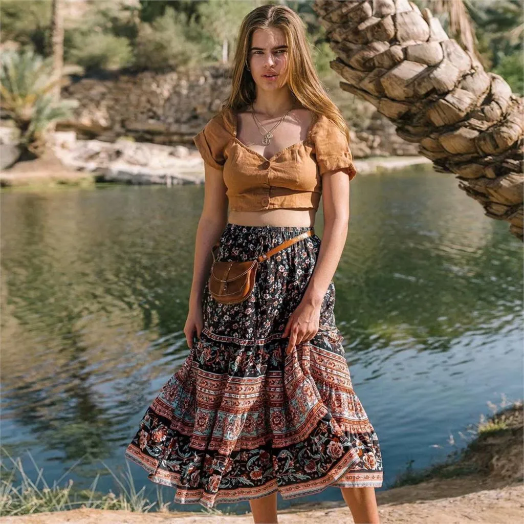 Summer Midi Skirt Midi Skirt Summer Office Skirts Work Skirts 40k