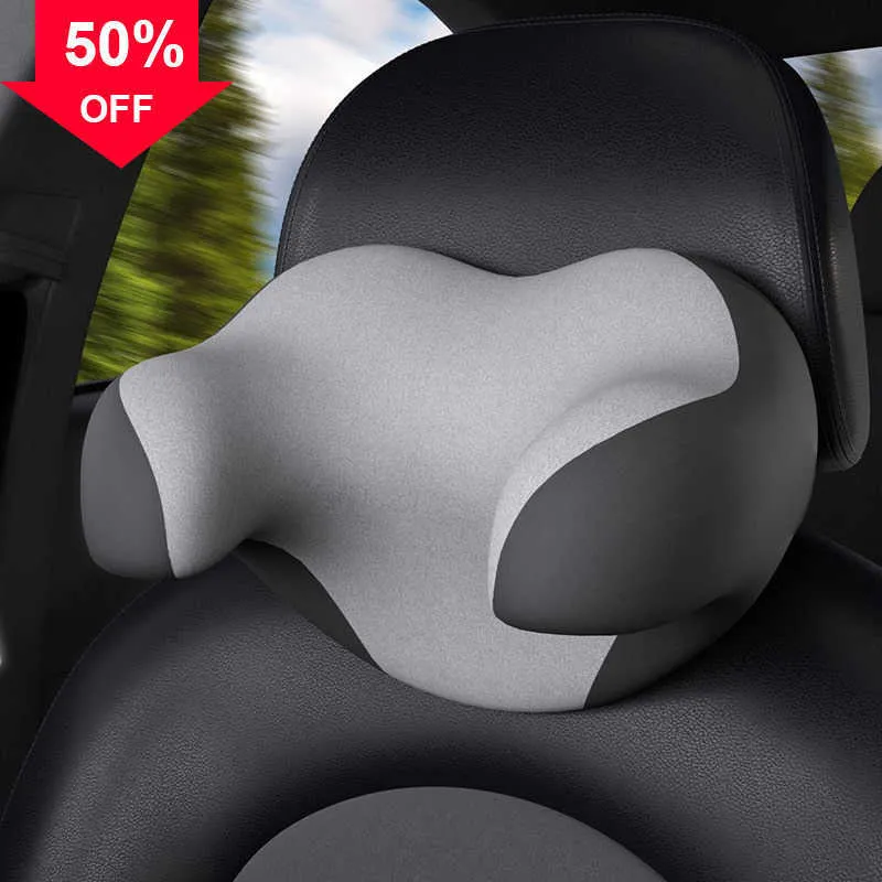 New Car Headrest Memory Foam Car Neck Pillow Adjustable Head Restraint 3D Headrest Travel Pillow Neck Support Holder Seat Covers Car