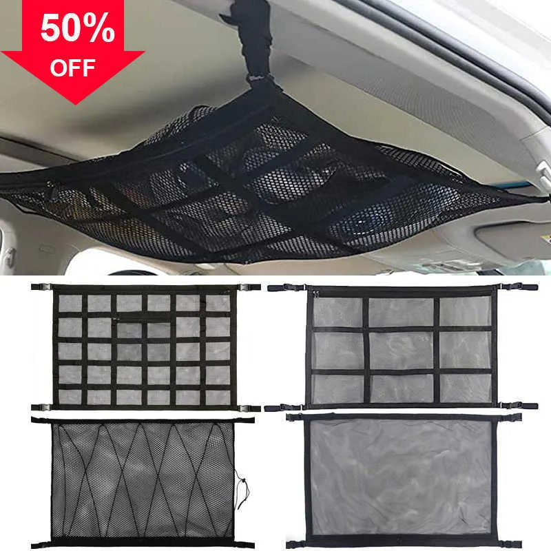 Car Roof Storage Organizer Automotive Ceiling Cargo Net Pocket For ...