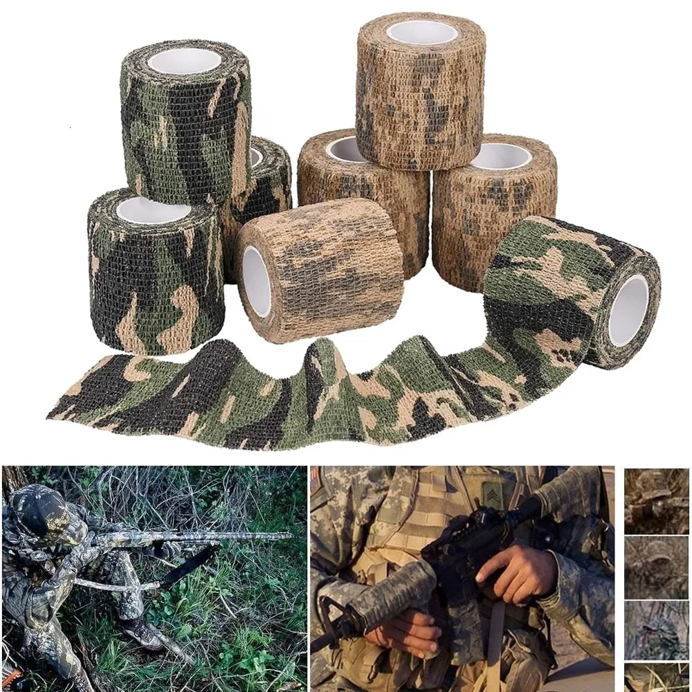 Military Telescopic Camouflage Tape 8 Rolls, 5CM X 4.5M, Non