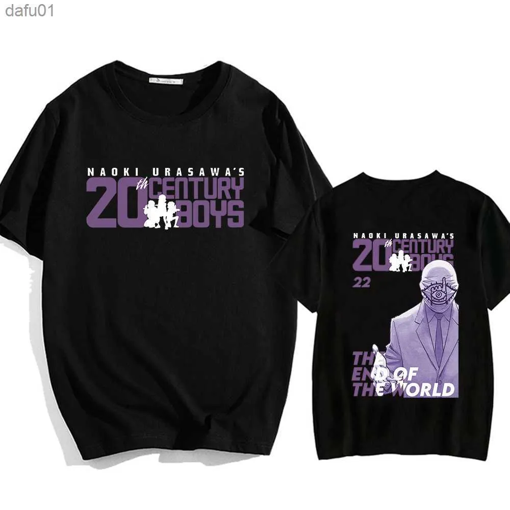20th Century Boys Funko Pop Anime T-shirts High Street Soft Tshirt 100% Coton Hommes / Femmes Tee-shirt Imprimé À Manches Courtes T-shirt L230520