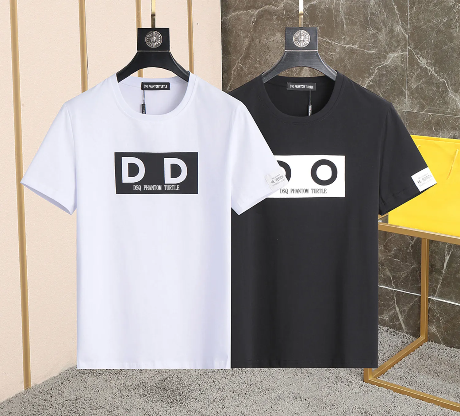 DSQ ファントムタートルメンズ Tシャツ 2023 新しいメンズデザイナー Tシャツイタリアファッション Tシャツ夏の Tシャツ男性ソフトで快適な綿 100% トップス 1184