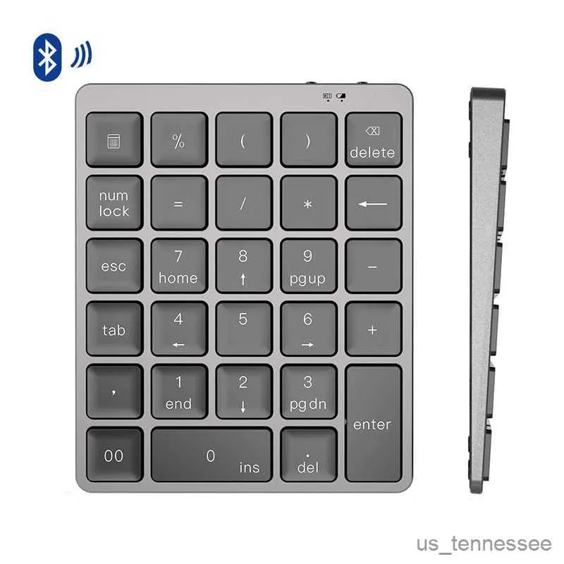 Tastaturen Tastaturen Bluetooth Numerische Tastatur Aluminiumlegierung Drahtlose Tastaturabdeckung Für Android Windows