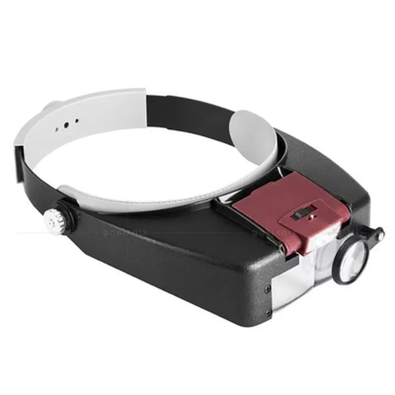 Loupe Bandeau Loupe 1.5X 3X 6.5X 8X Loupe Tête Loupe Lentille Bijoux Montre Réparation Horloger Loupe avec Lumière LED 230606