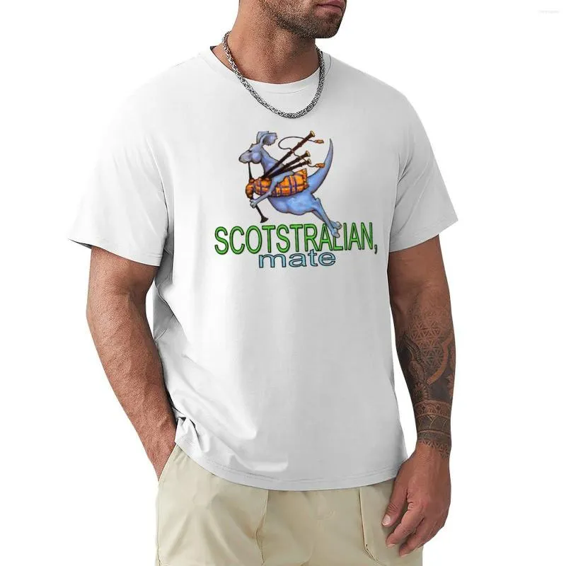 Men's Polos Scotstralian Mate - Kangaroo Bagpipe Player T-Shirt Quick Drying Graphic T Shirts Funny For Men