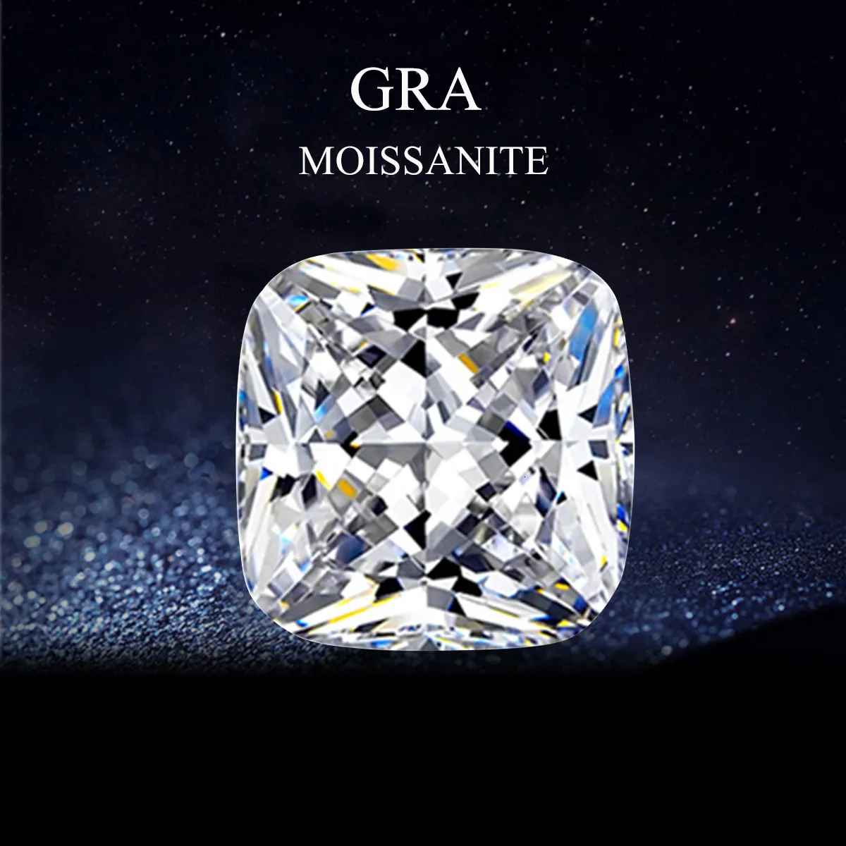 Promotion de diamants en vrac Coussin de pierres précieuses en vrac Brillant D Diamants cultivés en laboratoire Excellente pierre de certificat GRA 230607