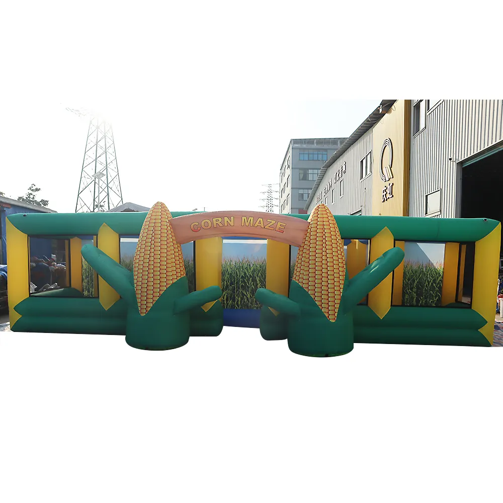 Free Ship Outdoor Activities 8x8x2mH commercial  Inflatable maze tag arena corn farm tourism Sport Games For Sale