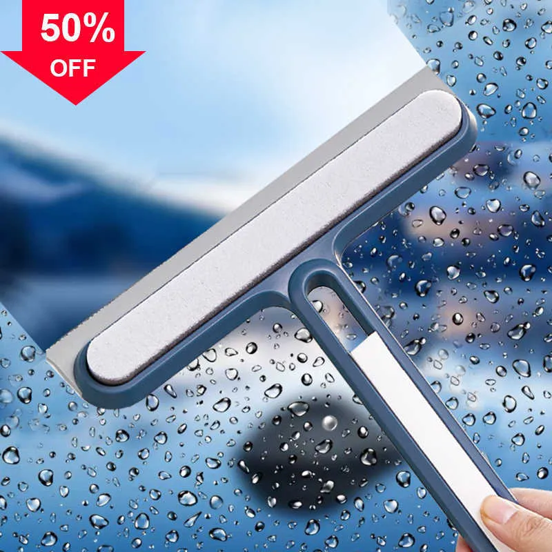 Window Glass Wiper Window Cleaner Bathroom Mirror Silicone Spatula Car Glass Scraper Shower Squeegee Household Cleaning Tools