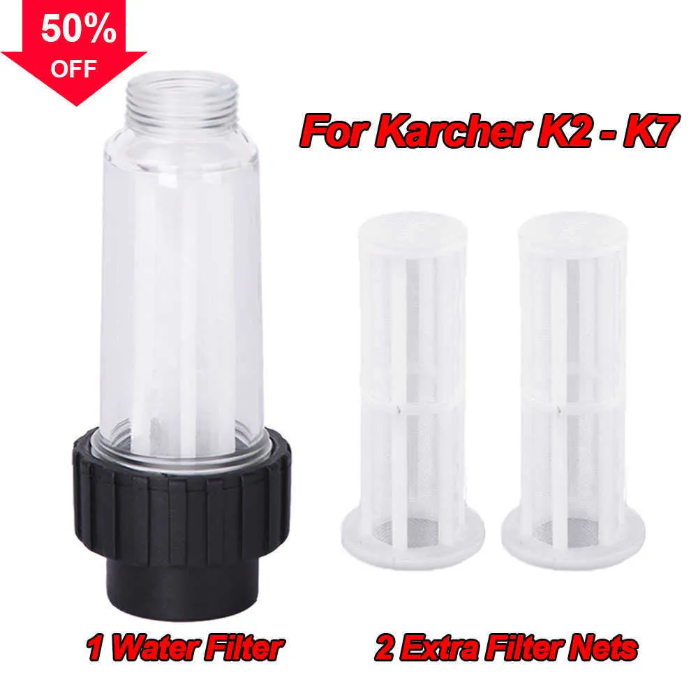 Nouveau filtre à eau pour nettoyeur haute pression pour Karcher K2 K3 K4 K5 K6 K7 G 3/4 ''filtres à eau avec 2 noyaux de filtre pour Lavor pour Nilfisk