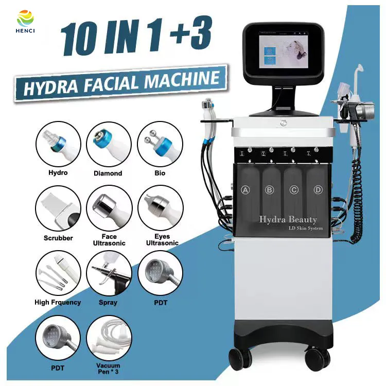 13 IN 1 CE-Zulassung Sauerstoffstrahl Wasserpeeling Aqua Hydra Dermabrasionsmaschine / Hydra Wonder Spa Gesichtsschönheitssalonausrüstung