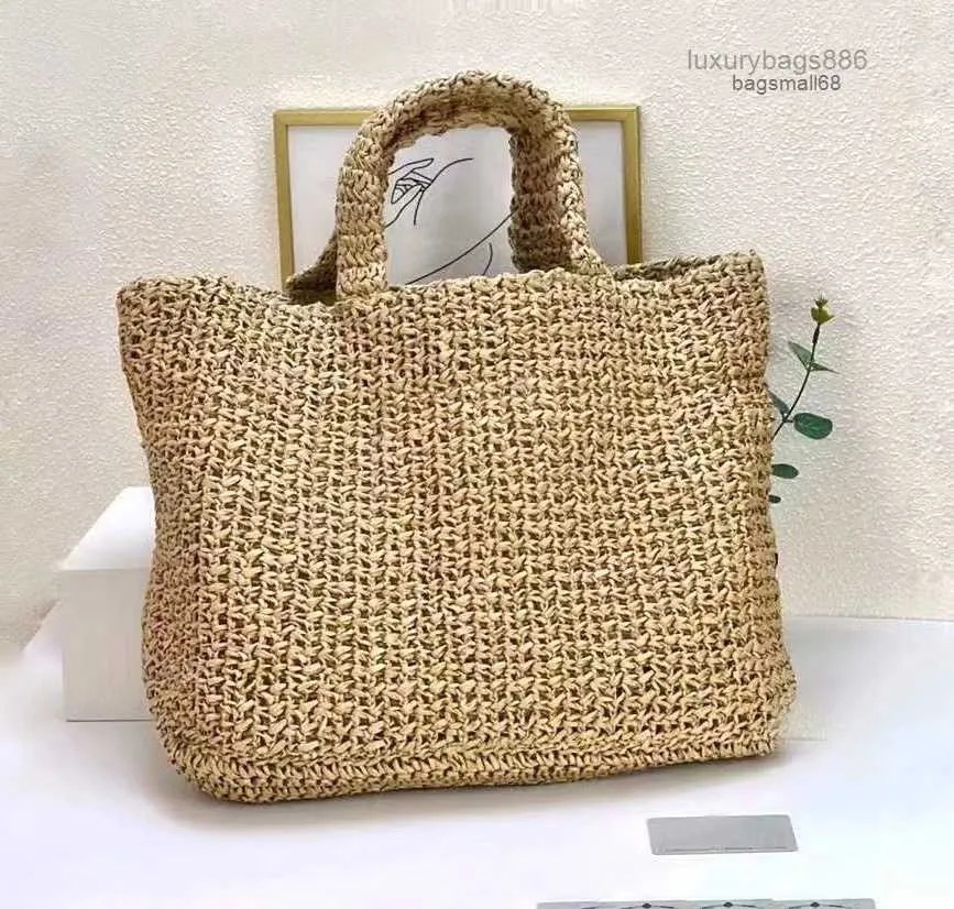 Sac de plage en paille d'été fourre-tout raphias sacs designer sac à bandoulière pour femmes fourre-tout herbe poitrine pack dame sacs à main sac à main sacs à main coloré bagsmall68