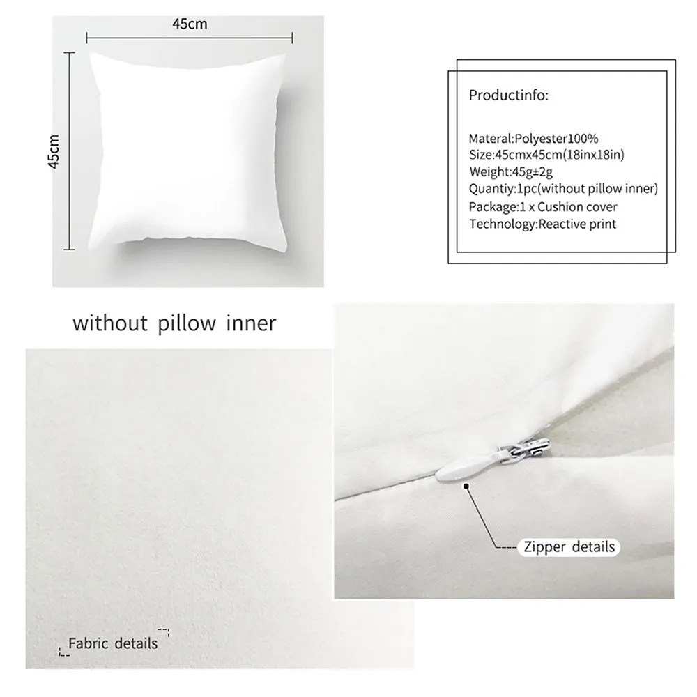 2 Federe cuscino con Stampa Floreale lettera R (45x45 cm) IDEA