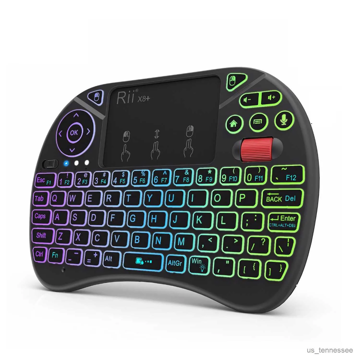 Klavyeler Klavyeler Klavye ile Touchpad ile Klavye TV Akıllı Sesli Arama LED arkadan aydınlatmalı klavye kablosuz