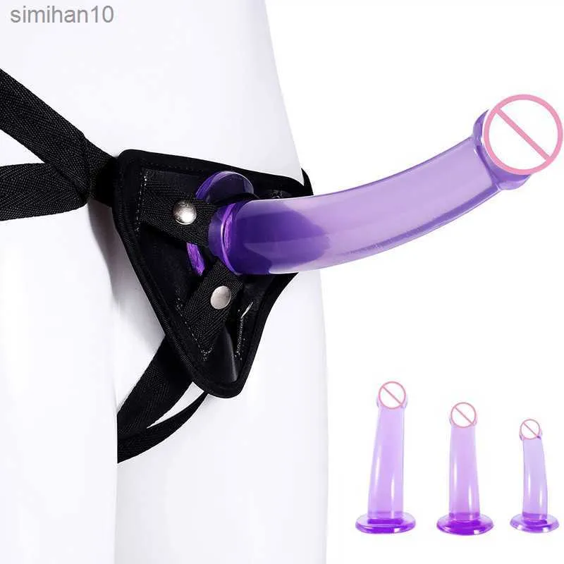 Realistisk dildo strapon penis trosor rem på dildos byxor anal vagina sex leksaker för kvinnor lesbiska vuxna erotiska produkter l230518