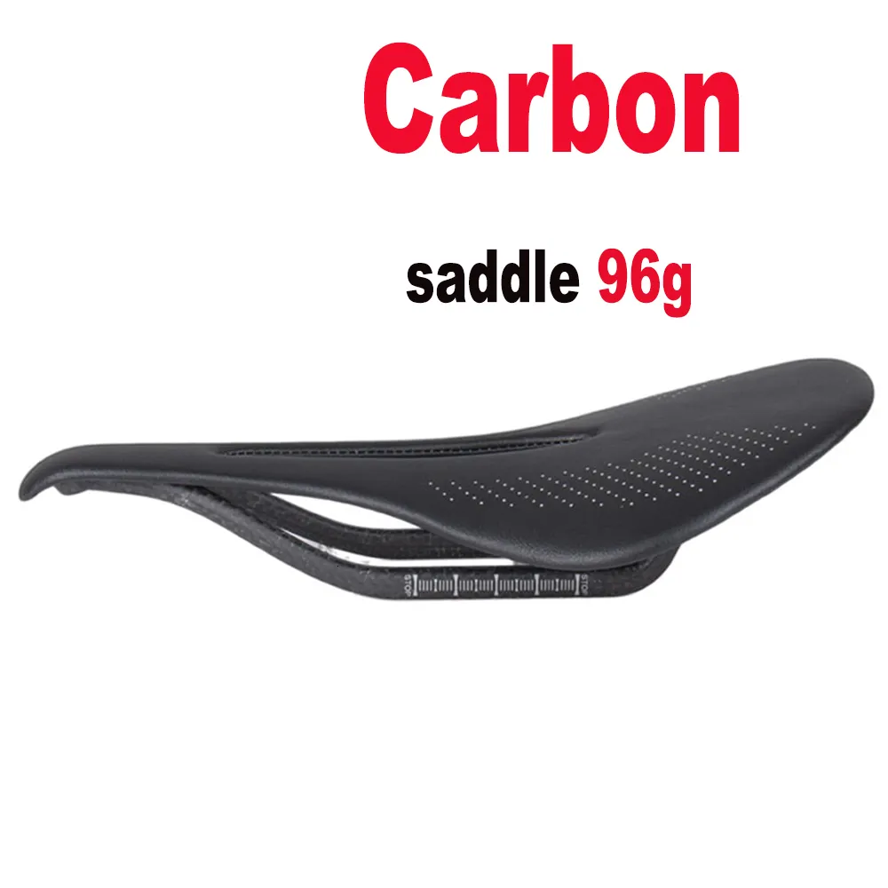 Bike Saddles 96g Ultralight Full Carbon Saddle MTBRoad Bike saddle Super Light Leather Cushions 240*143 230606