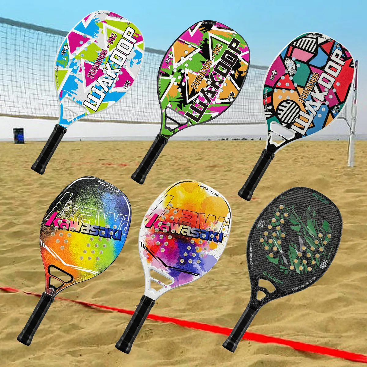 Prix des raquettes de tennis Raquete Beach tennis carbon EVA Face Beach raquette pour équipement unisexe Beach Tennis Racket Full Carbon Beach tenis 230606