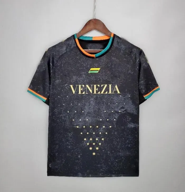 Venezia FC Soccer Jerseys 21/22/23: Home Black, Away White