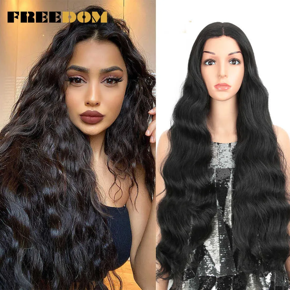 Perucas de renda sintética para mulheres negras 28 polegadas onda profunda peruca de cabelo natural linha fina verde longo ondulado peruca cosplay 230524