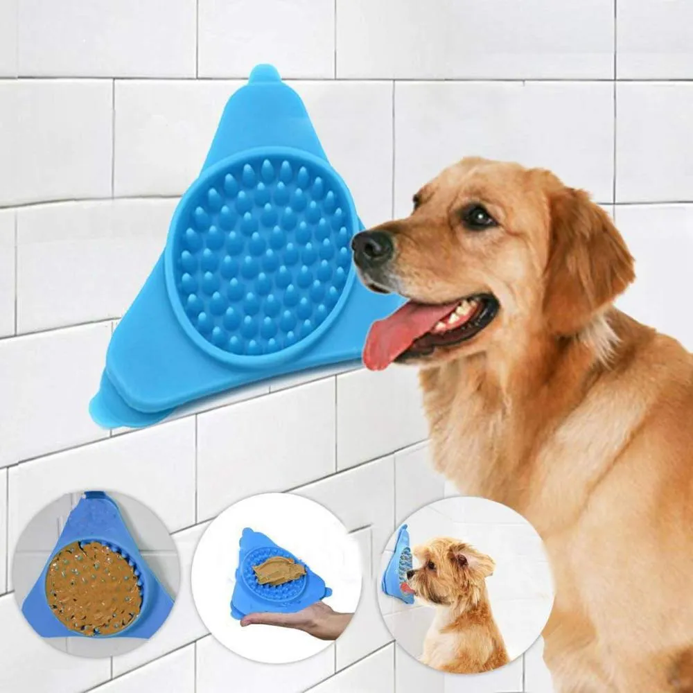 Dog Licking Pad Dog Bath Buddy Slow Feeders Cat Treat Mat Pet Dispensing Mat Pet Bathing Grooming Dog Training