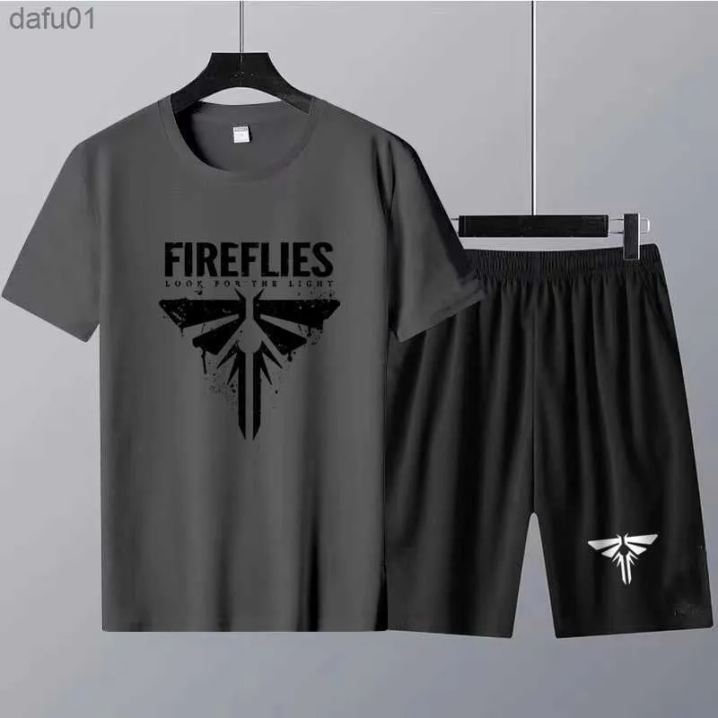 Le dernier d'entre nous T-shirt Shorts Ensembles de survêtement Jeu populaire Imprimé Ellie Graphics Tees Haute Qualité Coton Sportswear Outfits L230520