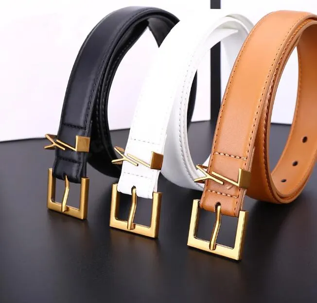 Belt for Women Genuine Leather 3.0cm Width High Quality Men Designer Belts Y Buckle cnosme Womens Waistband Cintura Ceintures