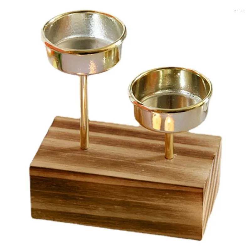 Rustic Candle Holders Pep Home With Elegant Wood Tray For Dining And