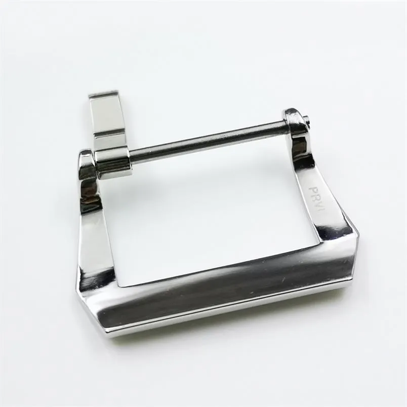 22mm High Quality PAM OEM Pin Buckle Silvery Steel PRVI Screw Tang Buckle for PAM Rubber Leather Watchband Strap210y