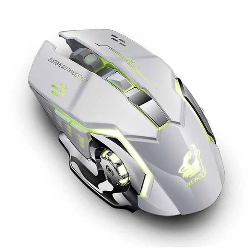 Souris sans fil X8 colorée 2024, Rechargeable, silencieuse, rétroéclairée par LED, USB, optique, ergonomique, pour PC, ordinateur portable, ordinateur portableams2