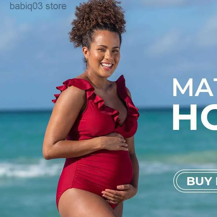 Maternity swimsuit hotsell in store